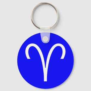Aries Symbol Key Ring
