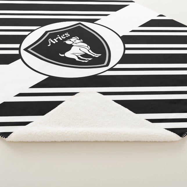 Aries symbol sherpa blanket (3/4)