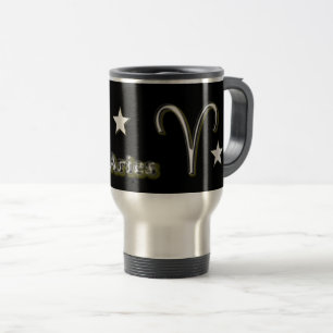 Aries symbol travel mug