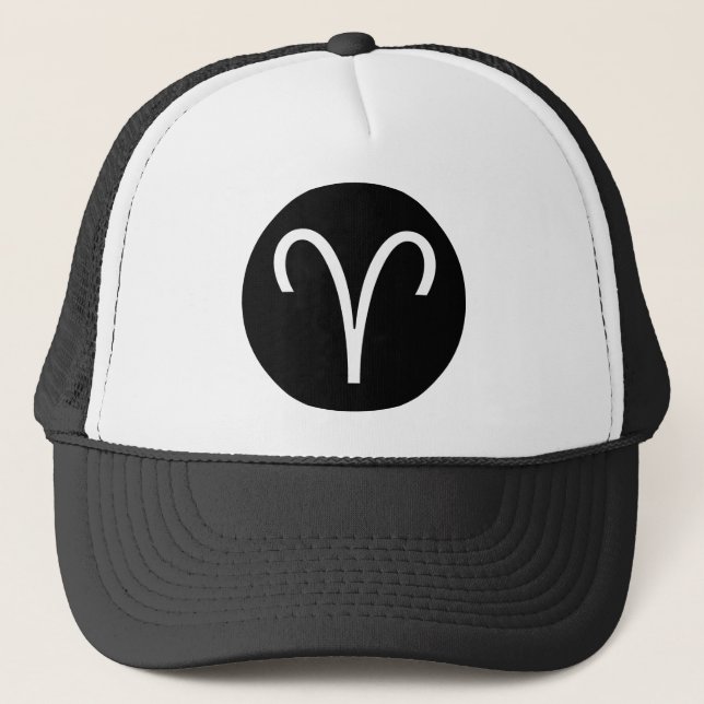 Aries Symbol Trucker Hat (Front)