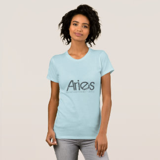 Aries Tee-shirt In Light Blue Born In March T-Shirt