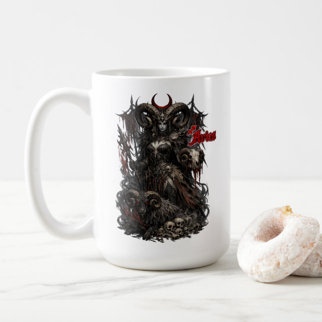  Aries — The Horned Harbinger Coffee Mug (With Donut)