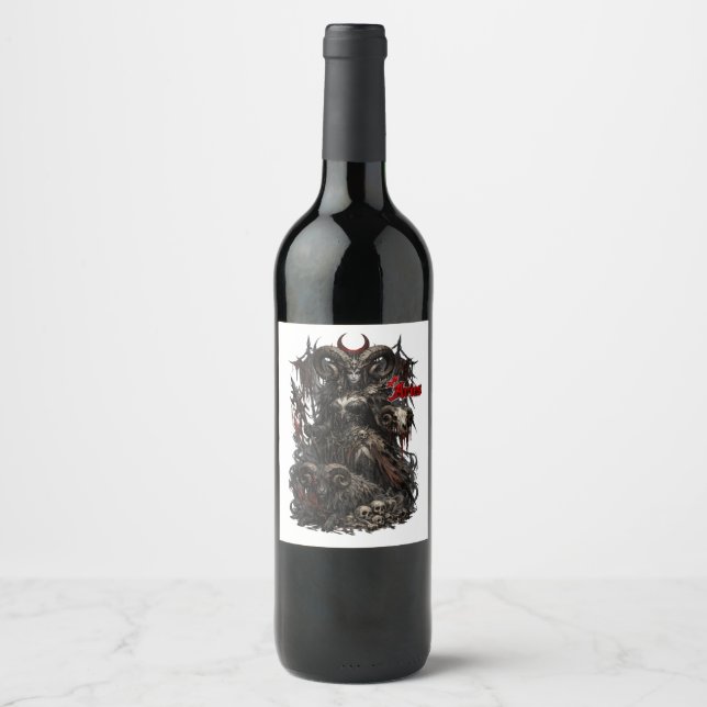 Aries — The Horned Harbinger Wine Label (Front)