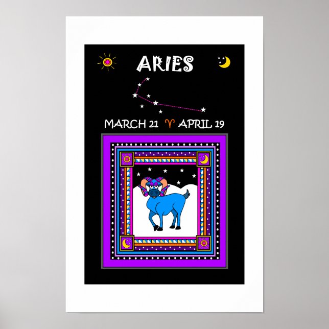 Aries The Ram 12" x 18" Poster (Front)
