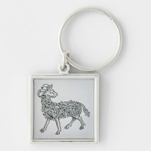 Aries (the Ram) an illustration from the 'Poeticon Key Ring
