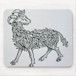 Aries (the Ram) an illustration from the 'Poeticon Mouse Mat