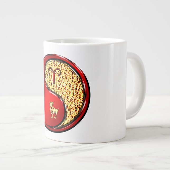 Aries the Ram Large Coffee Mug (Front Right)