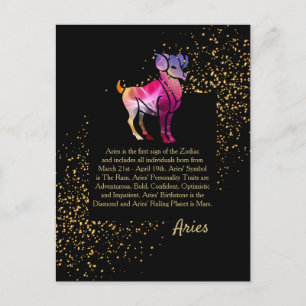 Aries the Ram Postcard