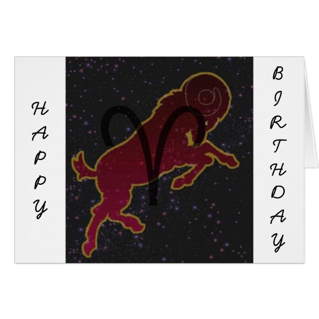 Aries The Ram Star sign (Front Horizontal)