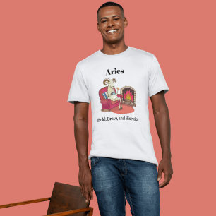 Aries the Ram zodiac cute lion T-Shirt