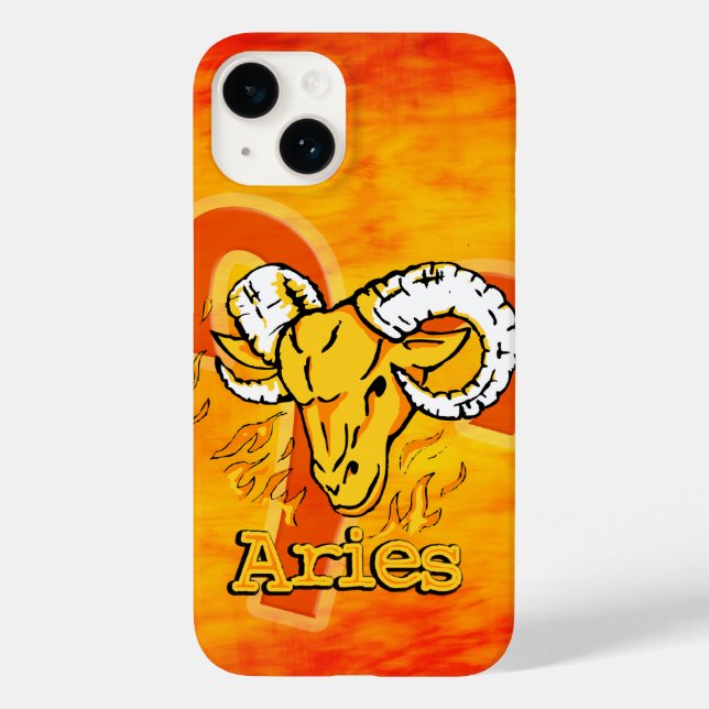 Aries The Ram zodiac fire sign  Case-Mate iPhone Case (Back)