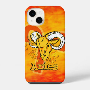 Aries The Ram zodiac fire sign iPhone 14 Case