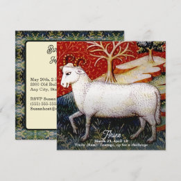Aries the Ram Zodiac Sign Birthday Party Invitation