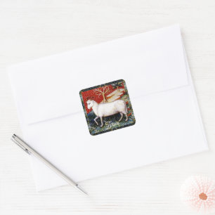 Aries the Ram Zodiac Sign Birthday Party Square Sticker