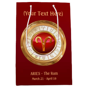 Aries - The Ram Zodiac Sign Medium Gift Bag