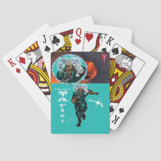 Aries Theme birthday party favour playing cards.  Cards