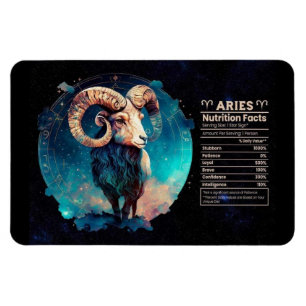 Aries-Themed Nutritional Value Magnet