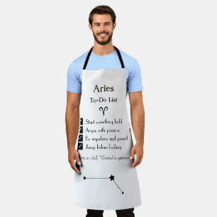 Aries – To-Do List Apron