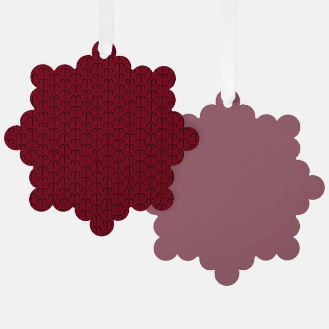 Aries Tree Decoration Card (Front/Back)