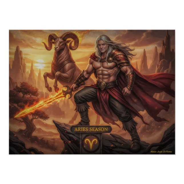 Aries Warrior Poster (Front)