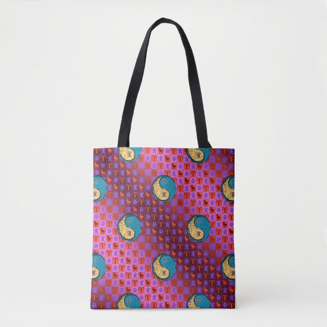 Aries & Water Boar Tote Bag (Front)