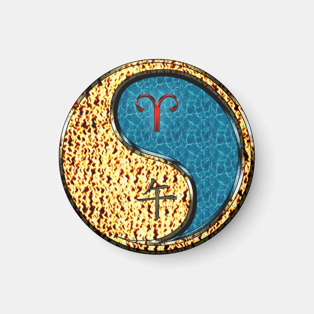 Aries & Water Horse Magnet (Front)