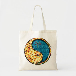 Aries & Water Horse Tote Bag