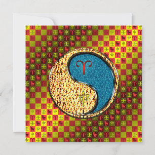 Aries & Water Monkey Card