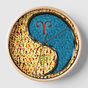 Aries & Water Monkey Clock