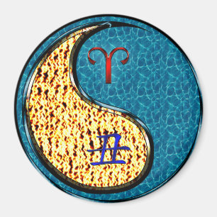 Aries & Water Ox Magnet