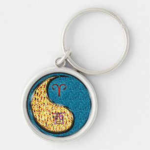 Aries & Water Rooster Key Ring