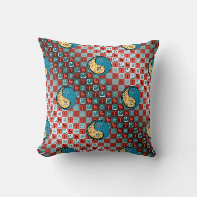 Aries & Water Snake Cushion (Front)
