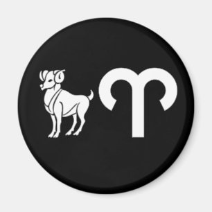 Aries with Symbol Magnet