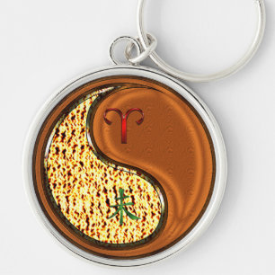 Aries & Wood Goat Key Ring