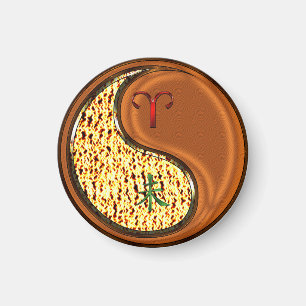 Aries & Wood Goat Magnet