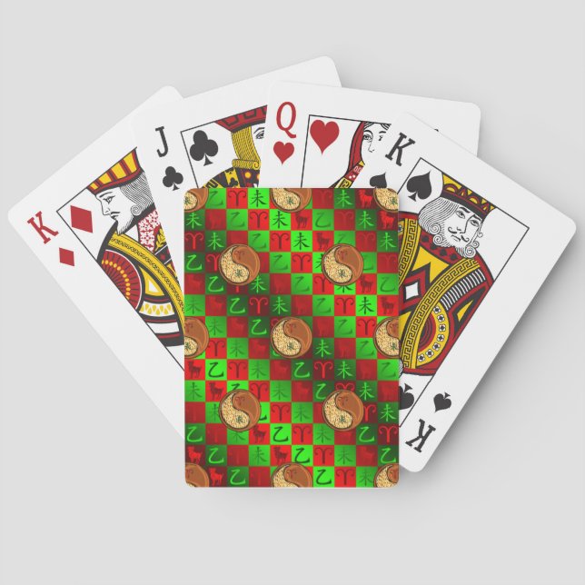 Aries & Wood Goat Playing Cards (Back)