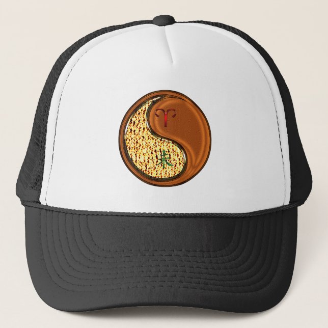 Aries & Wood Goat Trucker Hat (Front)