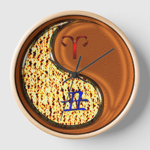 Aries & Wood Ox Clock