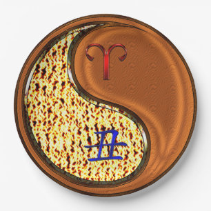 Aries & Wood Ox Paper Plate