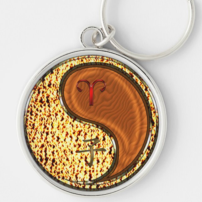 Aries & Wood Rat Key Ring (Front)