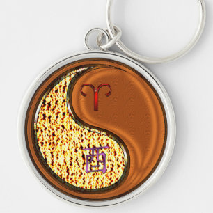 Aries & Wood Rooster Key Ring