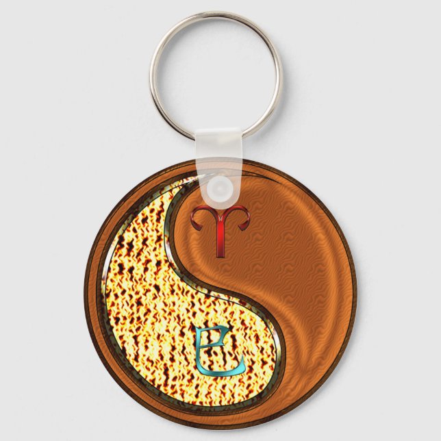 Aries & Wood Snake Key Ring (Front)