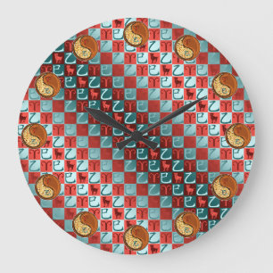 Aries & Wood Snake Large Clock
