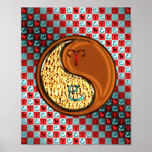 Aries & Wood Snake Poster