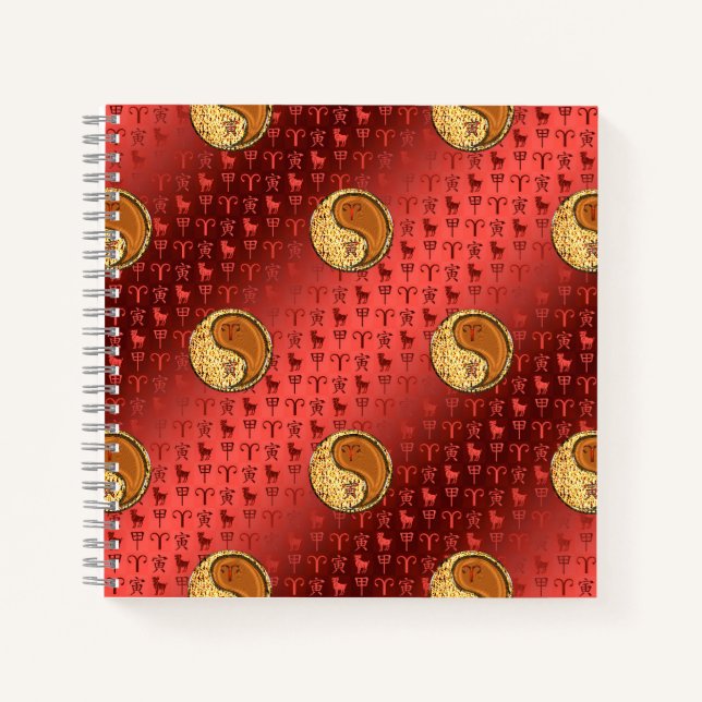 Aries & Wood Tiger Notebook (Front)