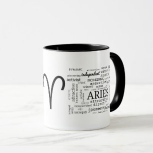 Aries Word Cloud Mug