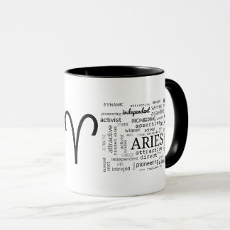 Aries Word Cloud Mug