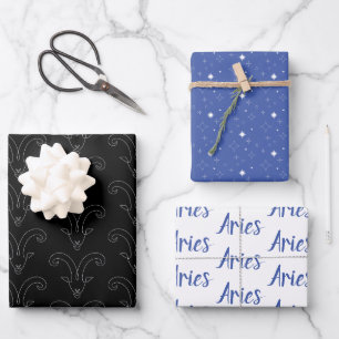 ⭐Aries Wrapping Paper   Set of 3