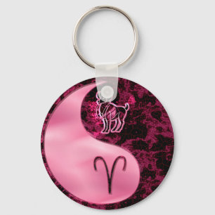 Aries Yin Yang Key Ring