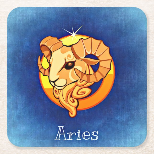 aries zodiac coasters (Front)